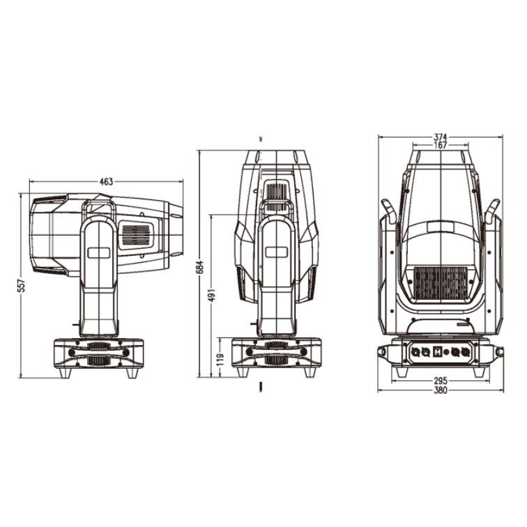 SQD-700LPE LED摇头切割电脑灯